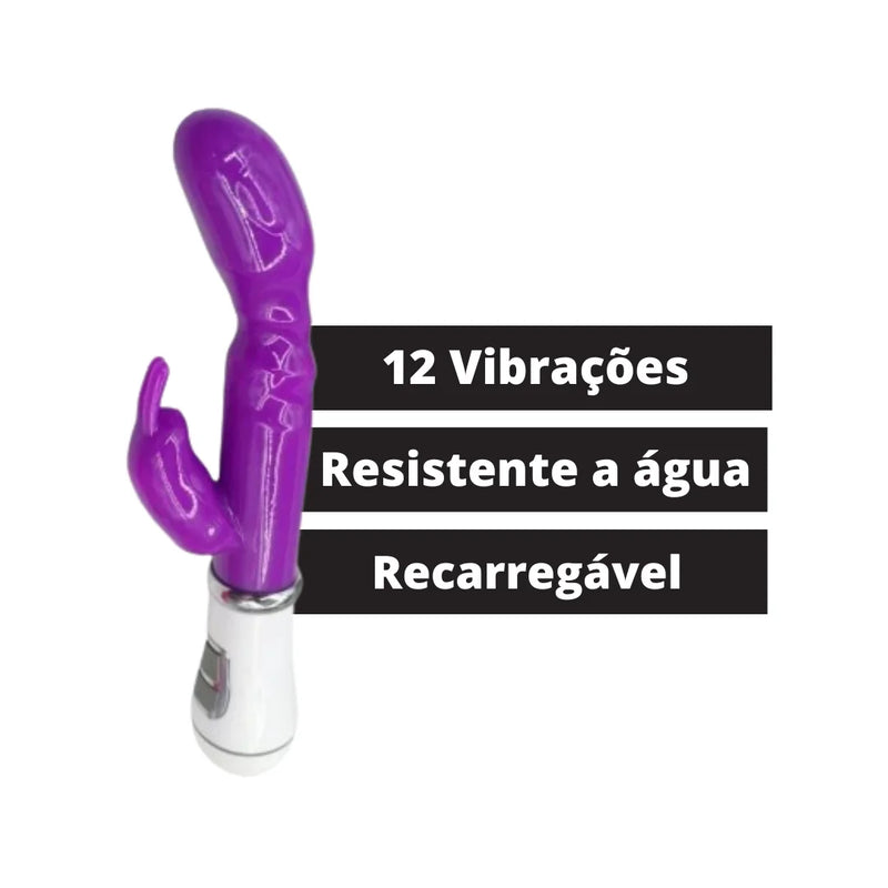 Rechargeable Vibrator Clitoral Stimulus and Point G Rabbit Powerful