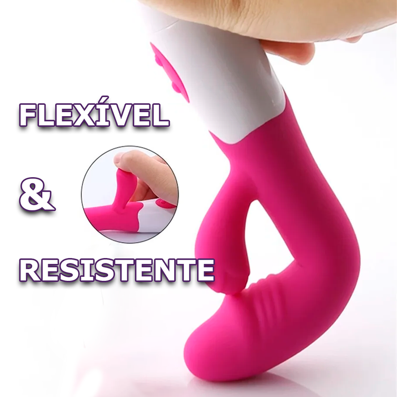 Vibrador com estimulador de clitóris