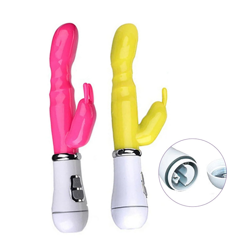 Vibrador com estimulador de clitóris