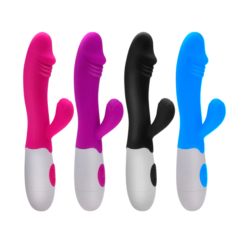 Vibrador com estimulador de clitóris