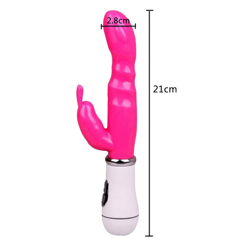 Vibrador com estimulador de clitóris