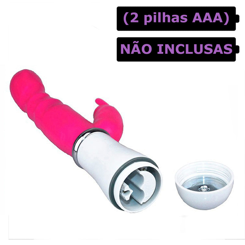 Vibrador com estimulador de clitóris