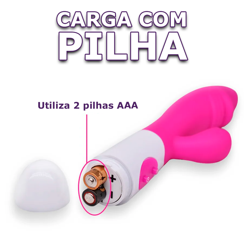 Vibrador com estimulador de clitóris